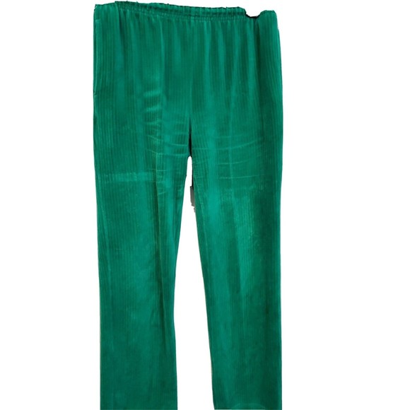 KIM ROGERS Track Suit  Pants Womens Size S Athletic warm up green elastic pocket - Picture 1 of 10